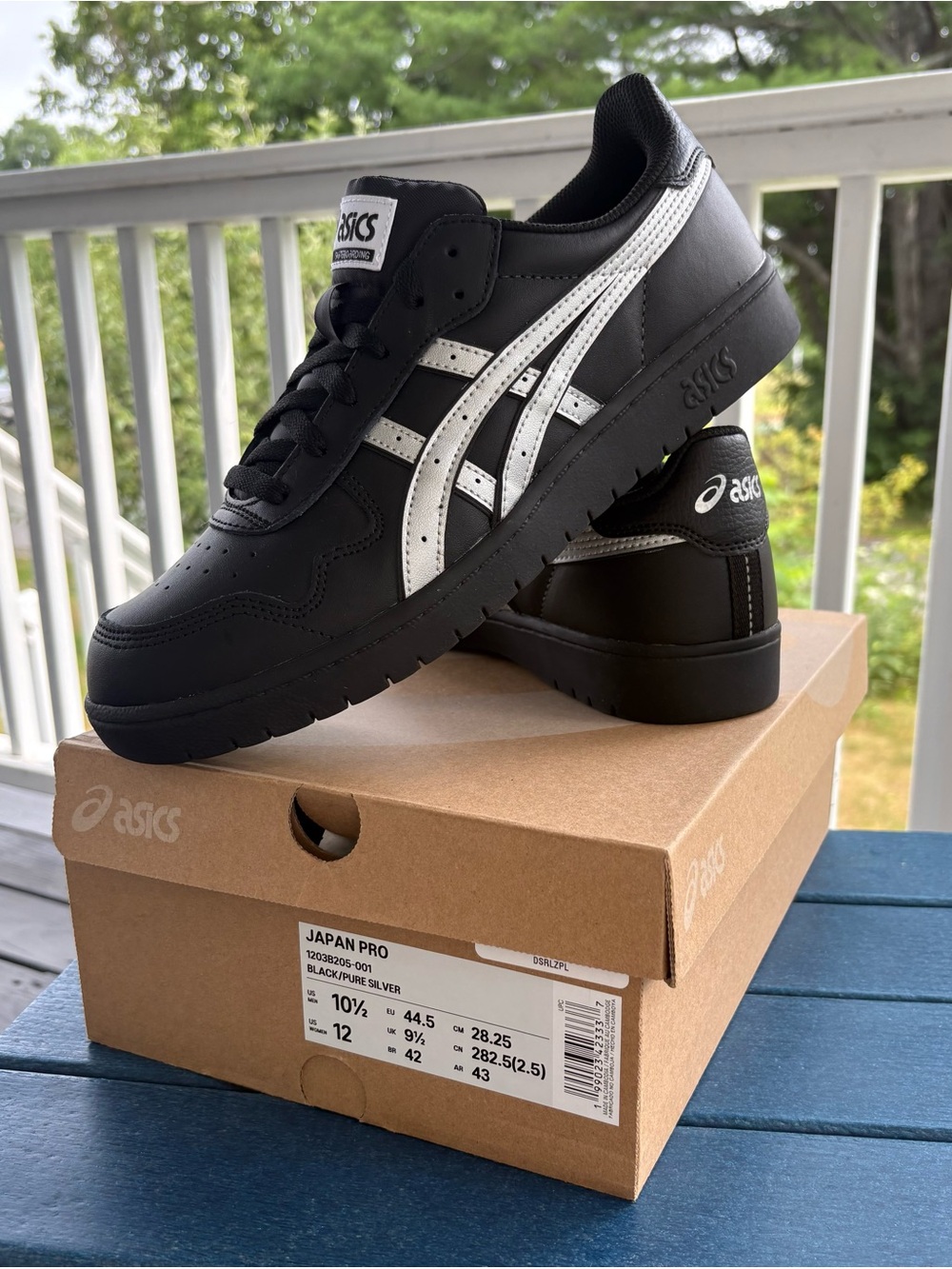 Asics Japan Pro Men's Black/Pure Silver Skateboarding Shoes
